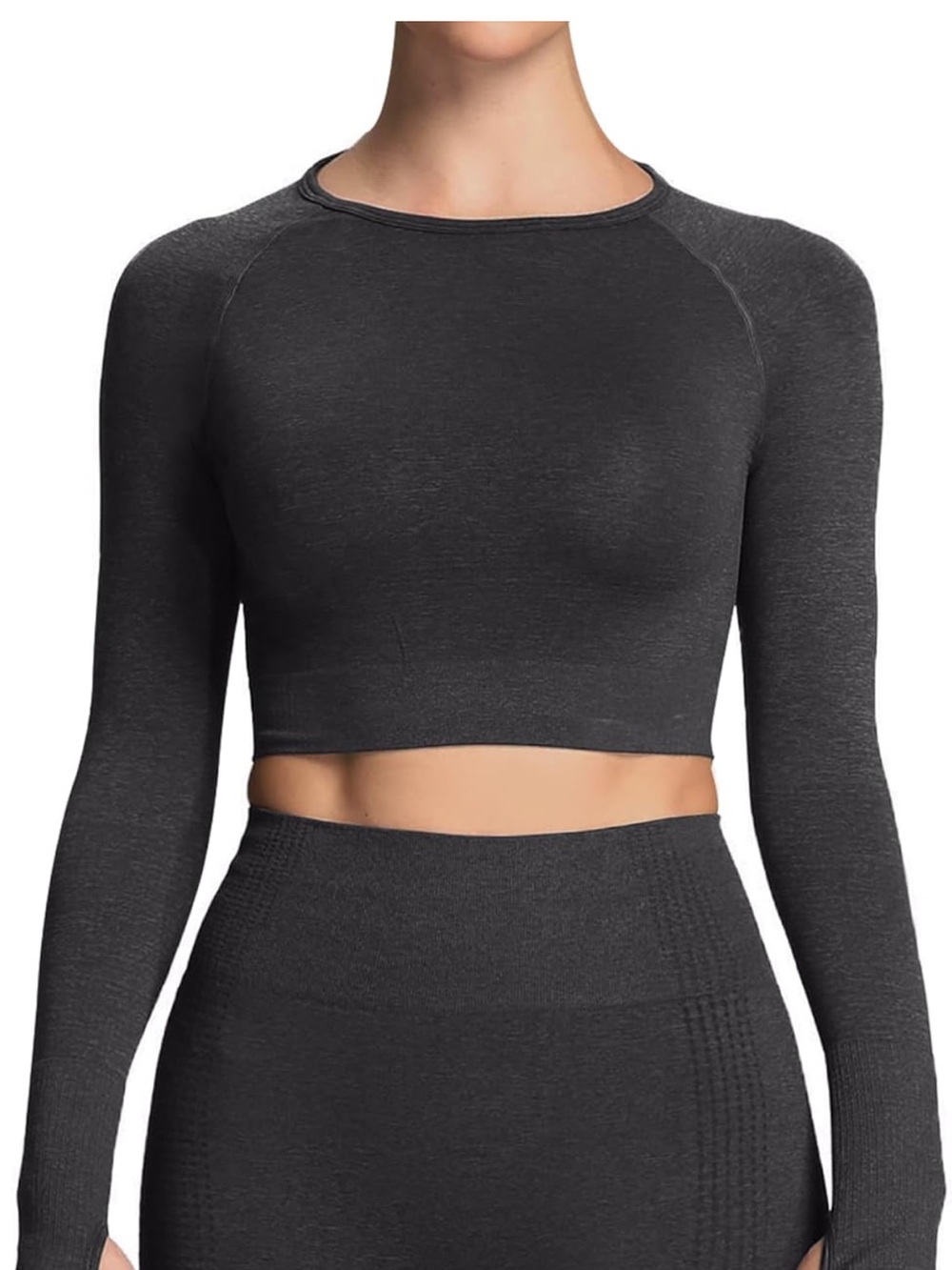 Aoxjox Seamless Crop Long Sleeve